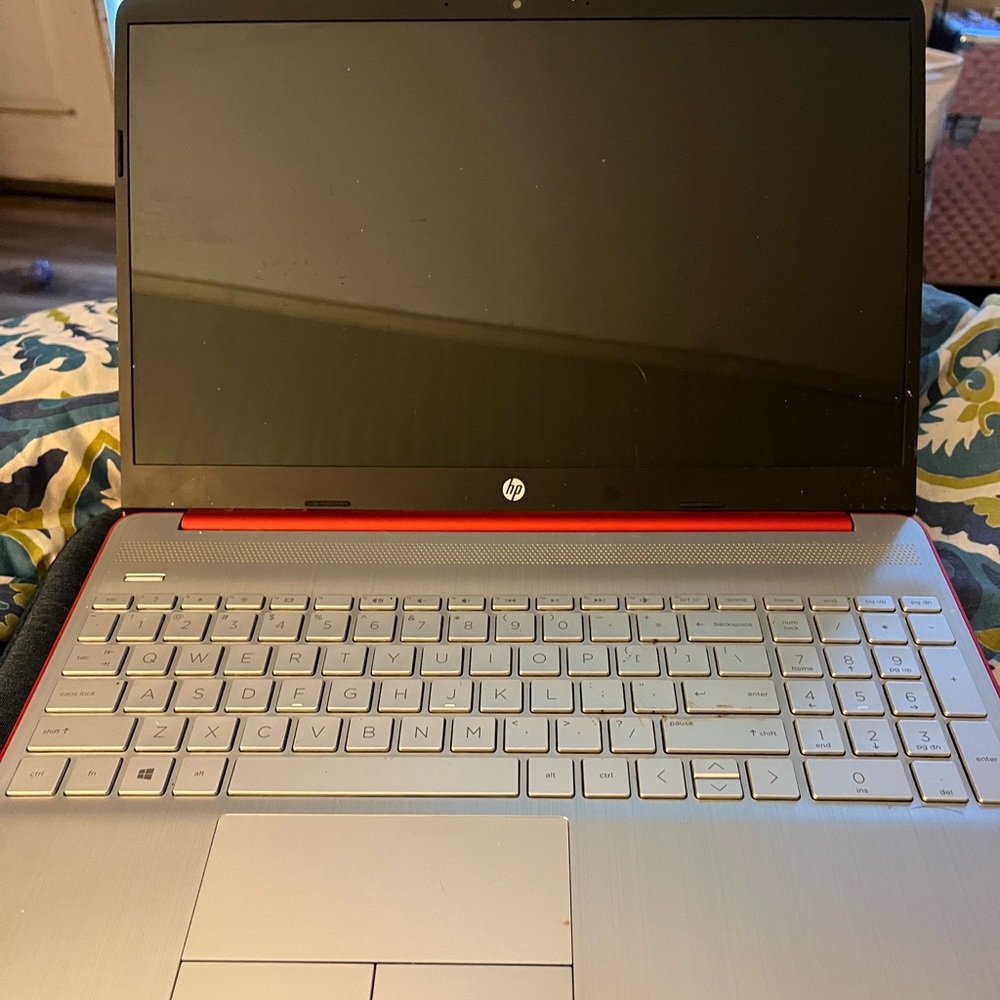 HP laptop red gently used